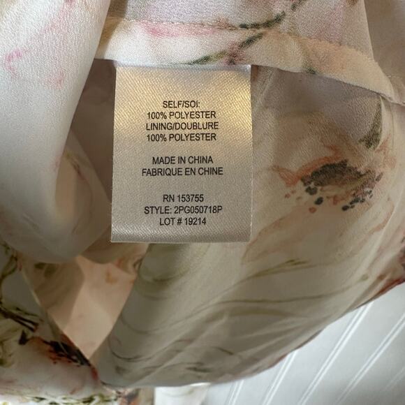 Haute Hippie Floral Print Asymmetrical Hem Dress - Picture 4 of 5